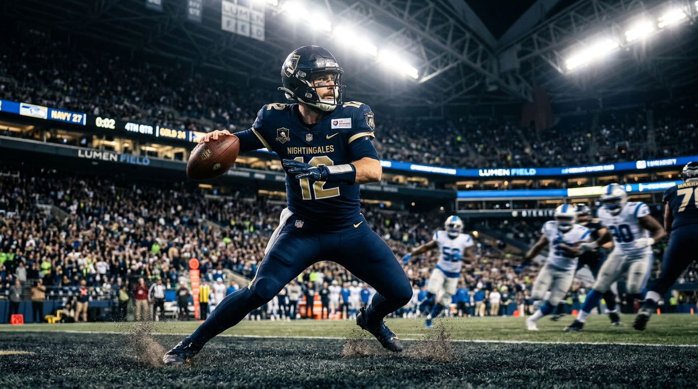NFL Quarterback Action Shot